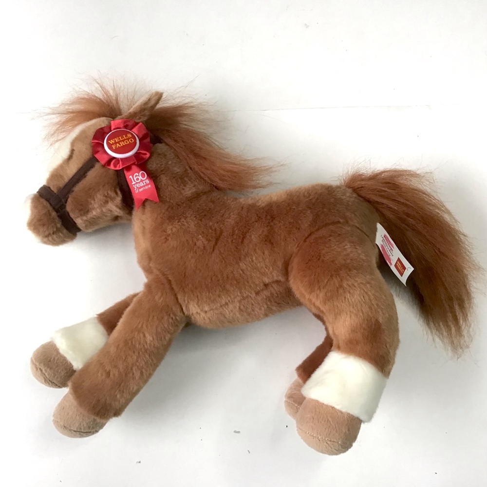 Wells Fargo Mack Legendary Plush Pony Horse 14-Inch 160 Year Service Ribbon 2012